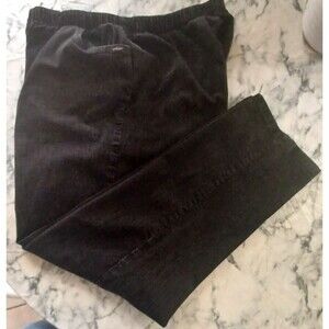 Chic Classic Pull On Jeans Women 24W Black Pockets Elastic Waist Mom Grandma‎